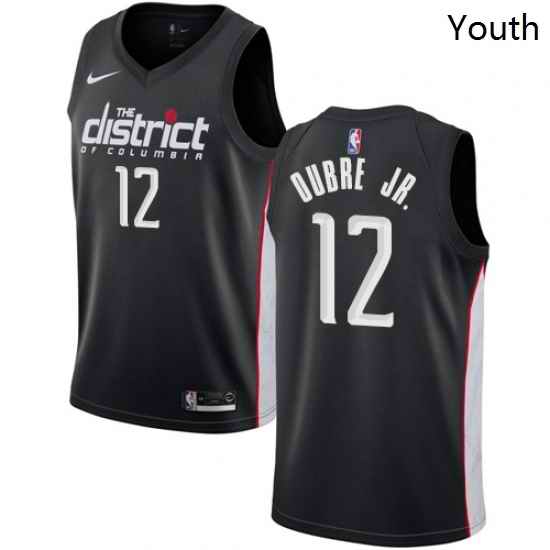 Youth Nike Washington Wizards 12 Kelly Oubre Jr Swingman Black NBA Jersey City Edition